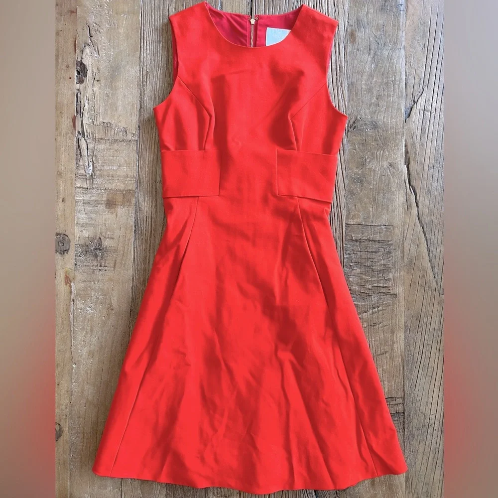 Kate Spade A-Line Red Party Dress with Pockets - Picture 2 of 4